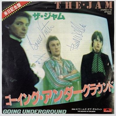 Lot 573 - THE JAM - SIGNED JAPANESE COPY OF 'GOING UNDERGROUND'.