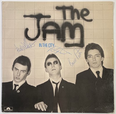 Lot 577 - THE JAM - FULLY SIGNED COPY OF 'IN THE CITY' LP.