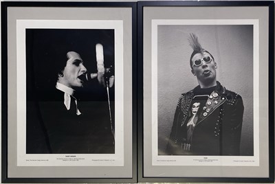Lot 487 - THE DAMNED - TIFFANY'S, 1982 - TWO FRAMED IMAGES.