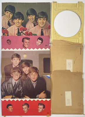 Lot 697 - THE BEATLES - ORIGINAL FAN CLUB POSTERS IN ORIGINAL ENVELOPES.
