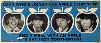 Lot 704 - THE BEATLES -ORIGINAL 1967 BRITISH COUNCIL OF DENTISTRY 'APPLE CLUB' POSTER.