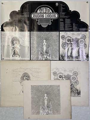 Lot 743 - VERTIGO - ORIGINAL ARTWORK AND PROOFS USED FOR 'TUDOR LODGE' (1971).