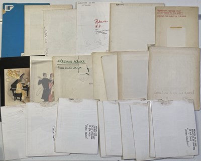 Lot 62 - ORIGINAL LP ARTWORK - DESIGNS / HAND DRAWN SKETCHES AND MORE.