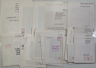 Lot 65 - ORIGINAL LP ARTWORK - DESIGNS / HAND DRAWN SKETCHES AND MORE.