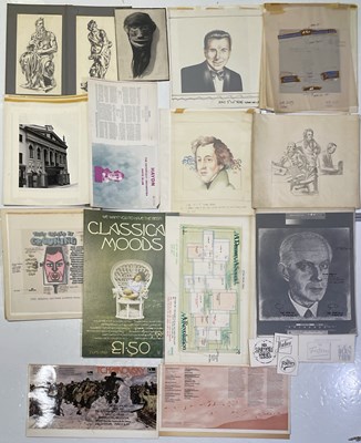 Lot 70 - LP ARTWORK DESIGNS - FOLDER OF ORIGINAL ARTWORK.