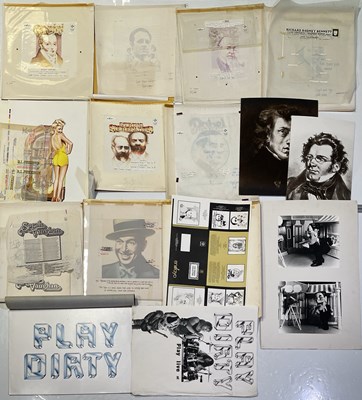 Lot 71 - ORIGINAL LP ARTWORK - DESIGNS / HAND DRAWN SKETCHES AND MORE.