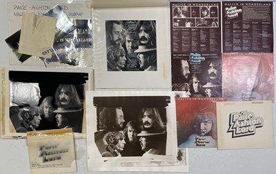 Lot 73 - DEEP PURPLE INTEREST - PAICE ASHTON LORD ORIGINAL DESIGN MATERIALS FOR 'MALICE IN WONDERLAND'. ORIGINAL LP ARTWORK - DESIGNS / HAND DRAWN SKETCHES AND MORE.