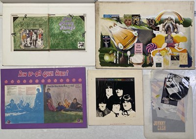 Lot 75 - ORIGINAL LP ARTWORK - DESIGNS / HAND DRAWN SKETCHES AND MORE INC PRETTY THINGS / JOHNNY CASH.