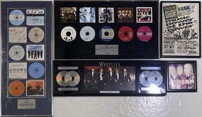 Lot 347 - IN-HOUSE POP PRESENTATION AWARDS INC TWO WESTLIFE SIGNED DISPLAYS.