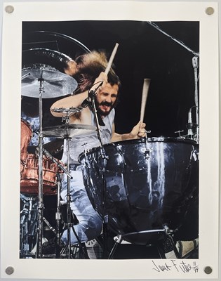 Lot 424 - LED ZEPPELIN - JOHN BONHAM - LIMITED EDITION JAMES FORTUNE SIGNED PRINT.