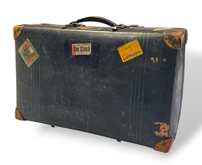 Lot 621 - THE CLASH INTEREST - VINTAGE TRAVELLING CASE USED BY FORMER CLASH MANAGER KOSMO VINYL.