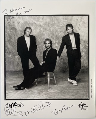 Lot 494 - GENESIS - FULLY SIGNED PROMOTIONAL PHOTOGRAPH.