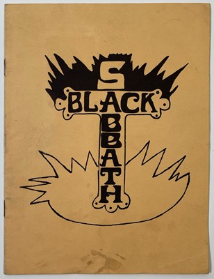 Lot 495 - BLACK SABBATH - SIGNED 1977 CONCERT PROGRAMME.