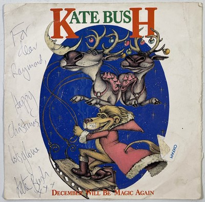 Lot 283 - KATE BUSH - SIGNED 7" SINGLE.