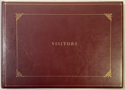 Lot 287 - VISITORS BOOK SIGNED BY ROCK, POP AND TV STARS - FROM ALICE COOPER TO CLIFF RICHARD.