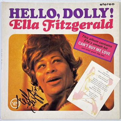 Lot 289 - LOUIS ARMSTRONG / ELLA FITZGERALD AUTOGRAPHS.