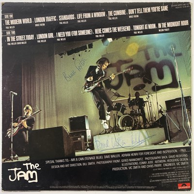 Lot 434 - THE JAM - SIGNED COPY OF 'MODERN WORLD'.