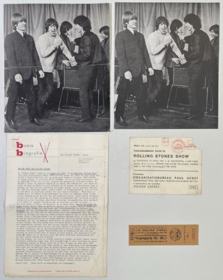 Lot 372 - THE ROLLING STONES - 1966 DUTCH PROGRAMME/BIOGRAPHY/TICKET ETC
