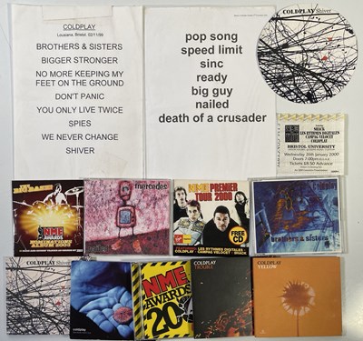 Lot 79 - COLDPLAY - EARLY CONCERT MEMORABILIA INC STAGE USED SET LIST.