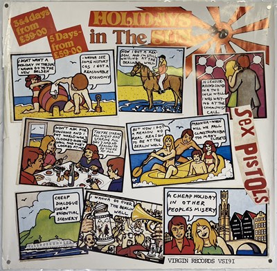 Lot 83 - SEX PISTOLS - HOLIDAY IN THE SUN POSTER.