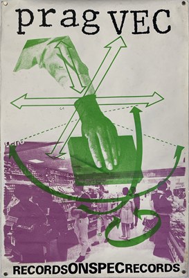 Lot 88 - POST-PUNK - PRAG VEC - ORIGINAL PROMOTIONAL POSTER.