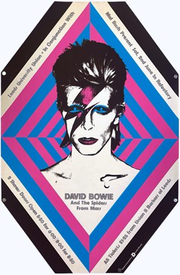 Lot 93 - 1973 DAVID BOWIE ZIGGY STARDUST CONCERT POSTER.