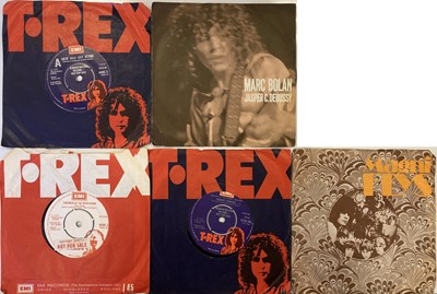 Lot 300 - T. REX/MARC BOLAN - 7" INCLUDING DEMOS