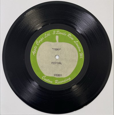 Lot 29 - FESTIVAL - TODAY 7" (ORIGINAL APPLE CUSTOM RECORDING ACETATE)