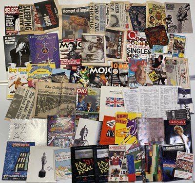 Lot 59 - ASSORTED MEMORABILIA - ARSENAL PROGRAMMES / TELEVISION MEMORABILIA / HISTORIC NEWPAPERS.