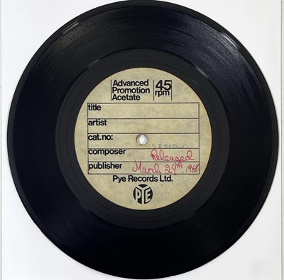 Lot 36 - THE STATUS QUO - BLACK VEILS OF MELANCHOLY 7" ACETATE