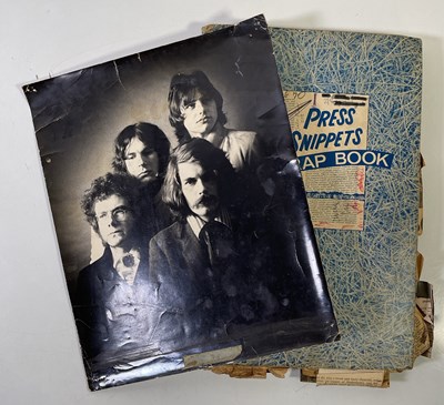 Lot 81 - KING CRIMSON - SCRAPBOOK WITH LARGE COLLECTION OF C 1969/70 CUTTINGS.