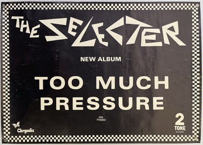 Lot 215 - THE SELECTER - TOO MUCH PRESSURE PROMOTIONAL POSTER.