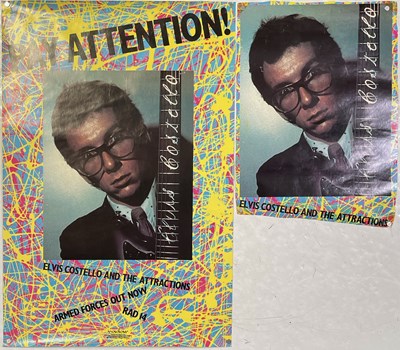 Lot 216 - ELVIS COSTELLO - ORIGINAL PROMOTIONAL POSTERS.