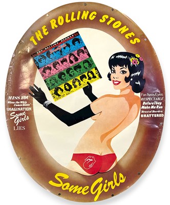 Lot 541 - THE ROLLING STONES - ORIGINAL 'SOME GIRLS' POSTER.