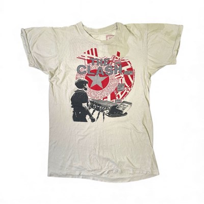 Lot 622 - THE CLASH- ORIGINAL 'OUT OF CONTROL' T-SHIRT.