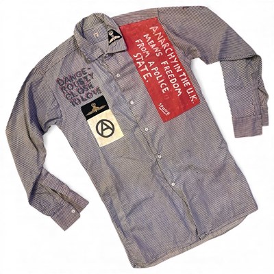 Lot 623 - PUNK FASHION - ORIGINAL SHIRT ATTRIBUTED TO WESTWOOD/MCLAREN.