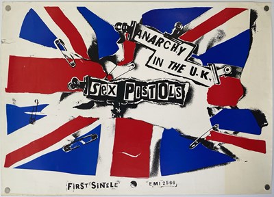 Lot 656 - SEX PISTOLS - ORIGINAL JAMIE REID DESIGNED 'ANARCHY..' PROMOTIONAL POSTER.