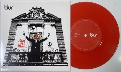 Lot 51 - BLUR - CRAZY BEAT 7" (BANKSY SLEEVE - RED VINYL - R 6610)