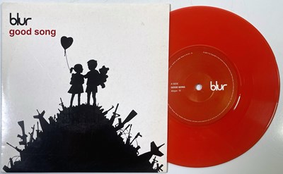 Lot 53 - BLUR - GOOD SONG 7" (BANKSY SLEEVE - RED VINYL - R 6619)