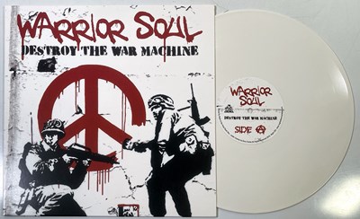 Lot 58 - WARRIOR SOUL - DESTROY THE WAR MACHINE (BANKSY SLEEVE - NIGHT 229 - WHITE VINYL)