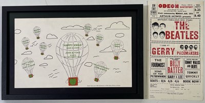 Lot 390 - THE BEATLES - JOHN LENNON / YOKO ONO - HAPPY XMAS PROMOTIONAL FLYER.