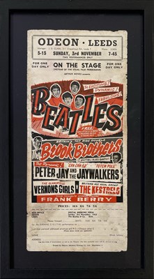 Lot 706 - THE BEATLES - ORIGINAL LEEDS ODEON HANDBILL.