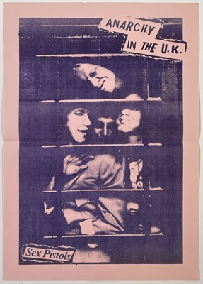 Lot 659 - THE SEX PISTOLS - ORIGINAL 'ANARCHY' POSTER C 1976.