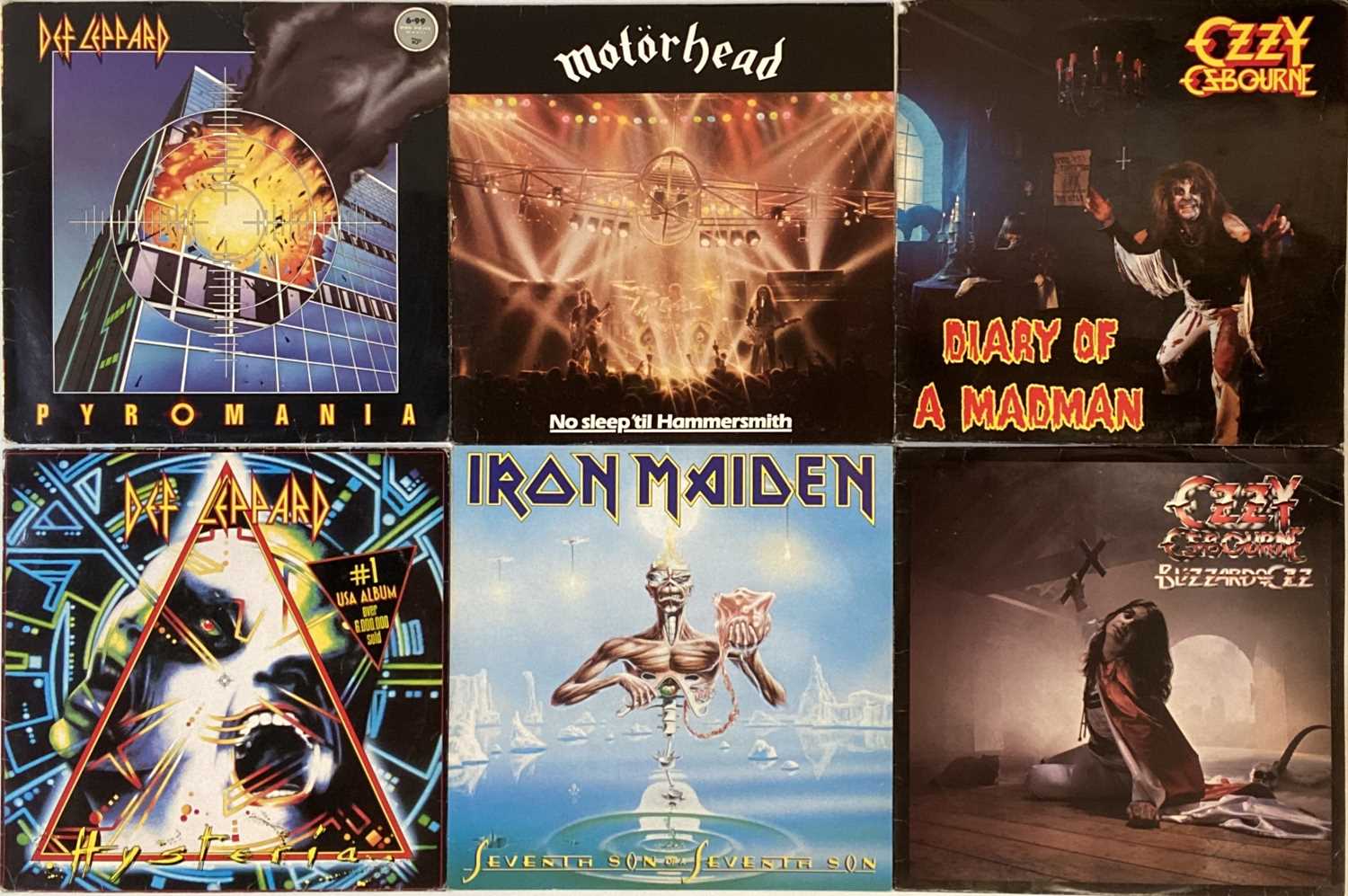 Lot 838 - METAL/HEAVY ROCK - LPs