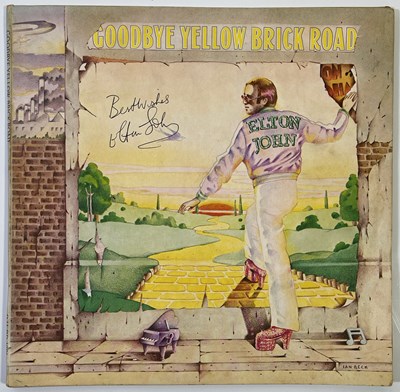 Lot 503 - ELTON JOHN - SIGNED COPY OF '...YELLOW BRICK ROAD'.