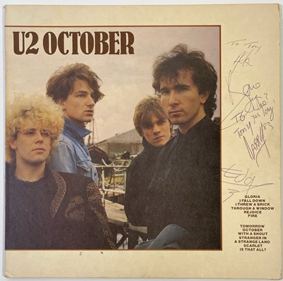 Lot 505 - U2 - FULLY SIGNED COPY OF 'OCTOBER'.