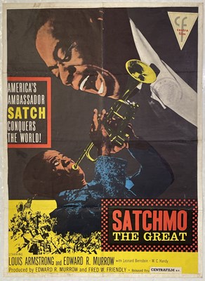 Lot 454 - LOUIS ARMSTRONG - SATCHMO THE GREAT (1957) - ORIGINAL POSTER.
