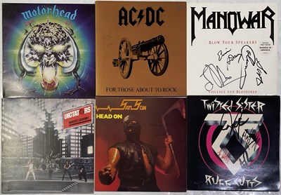 Lot 312 - HARD ROCK - SIGNED LPS INC AC/DC.