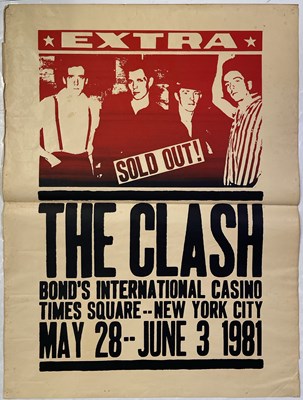 Lot 491 - THE CLASH - BOND'S CASINO POSTER.