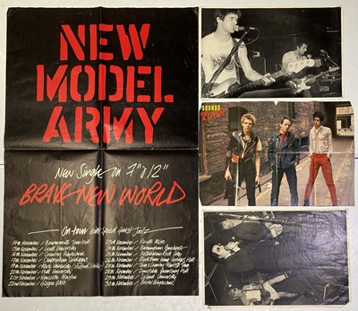 Lot 224 - NEW MODEL ARMY / SIOUXSIE / THE CLASH ETC - POSTER COLLECTION.